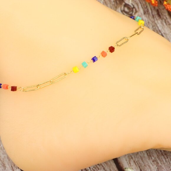 "Dainty Anklet for Women – Elegant Everyday Jewelry & Perfect Gift | MLCRC1220 - Picture 7 of 10